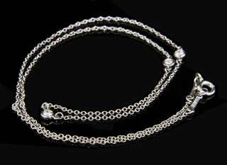 Tiffany & Co. Elsa Peretti Diamonds By The Yard Platinum Necklace 