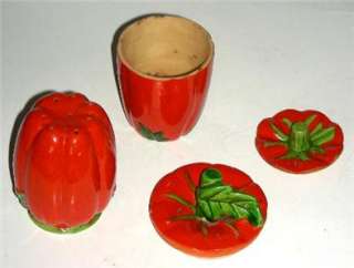 Pc Maruhon Tomato Ware Shaker Cup Sugar & Tea Pot Lid  