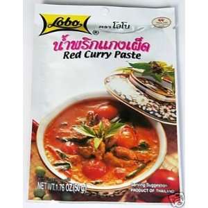  Red Curry Paste 50 G (1.76 Oz.). Thai Food Lobo Made in 