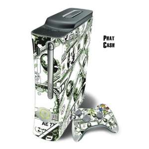Skin Decal Cover for Xbox 360 Console + two Xbox 360 Controllers 
