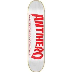  Anti Hero Skateboard Co. Deck 8.85 White Red Skateboard 