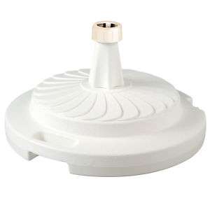 Commercial Quality Patio Umbrella Base Stand White  