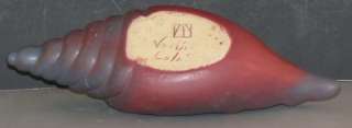 Van Briggle Red Shell Mulberry Pottery Colorado Planter  