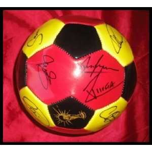  World Cup Spain Autographed Soccer Ball   Sports 