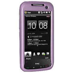 New Amzer Polished Purple Snap Crystal Hard Case For Sprint Htc Touch 