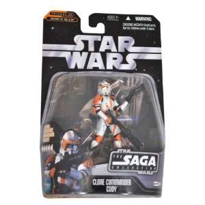 The Saga Collection Series 4 Inch Tall Action Figure   Clone Commander 