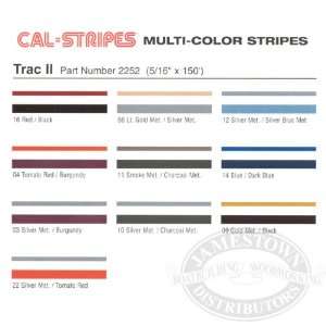 Cal Stripes Trac II Two Color Striping Tape 2252 16 Red/ Black