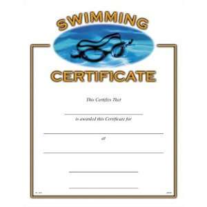    Sports Certificates (10 Pack)   Swimming