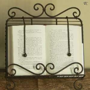    Tuscan Wrought Iron Table Top Cookbook Stand: Home & Kitchen