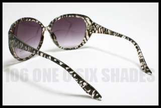   Cat Eye Sunglasses for Women Retro Fashion CLEAR Zebra Print  
