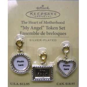   My Angel Token Set Silver Plated Charms Arts, Crafts & Sewing