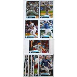  2012 Topps Tampa Bay Rays Team Set (Series 1) 11 Cards 