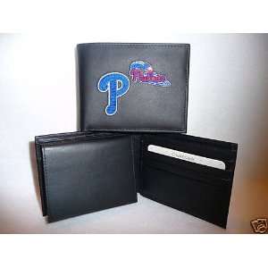   PHILLIES Embroidered Leather BiFold Wallet 