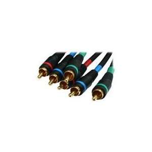   ft. Component RGB video Cable   GOLD Plated, Black Jack: Electronics